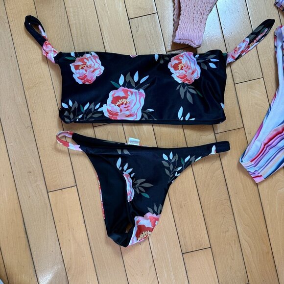 ZAFUL Size Small Swimsuit Bundle 3 Tops & 3 Bottoms - Picture 7 of 12